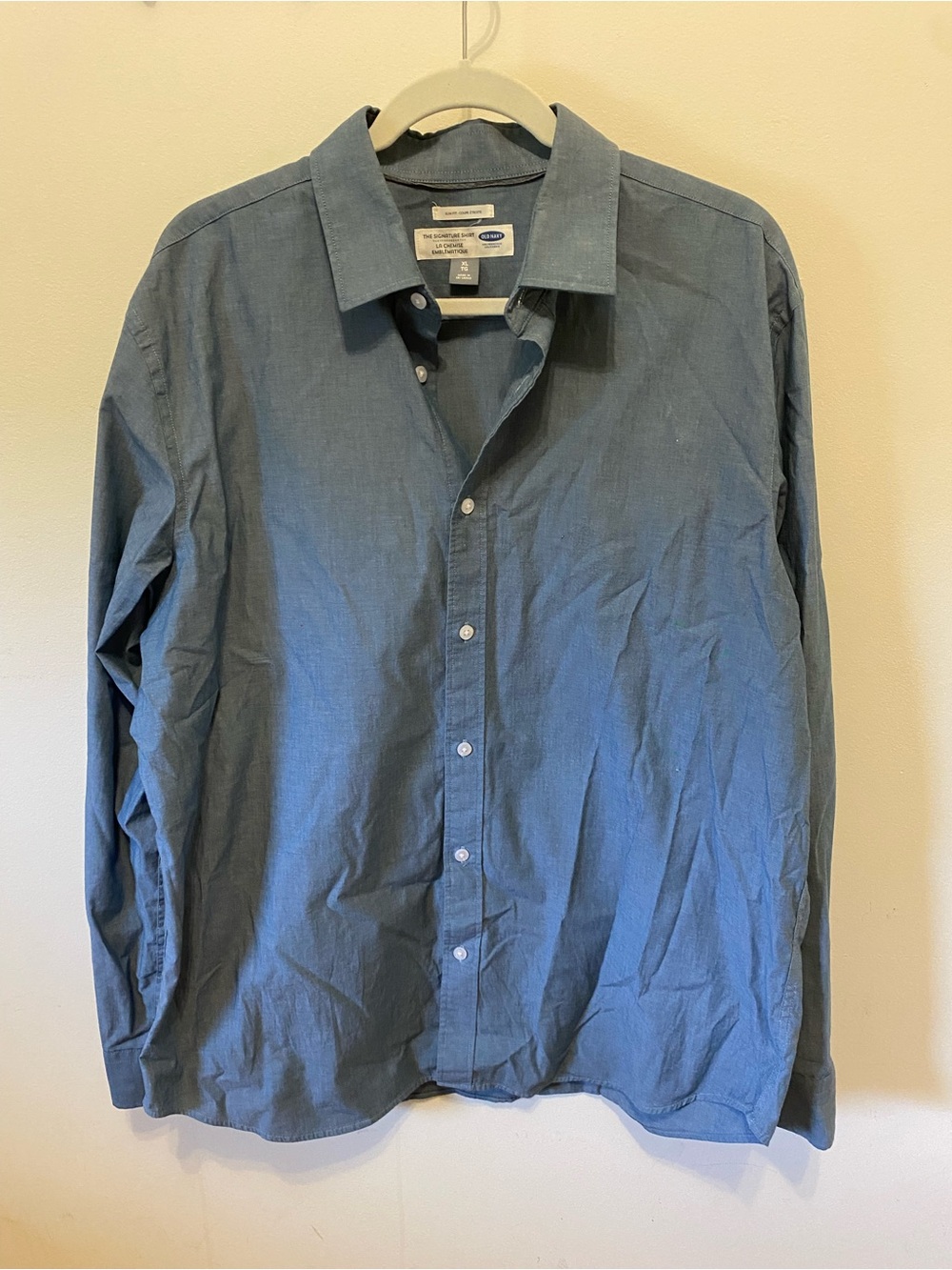 Old Navy Men's Button-Down Shirt - Slate Blue XL